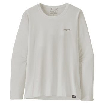 T-shirt a manches longues Patagonia Cap Cool Daily Graphic Shirt Waters Long Sleeve Women Boardshort Logo Light Plume Grey: White