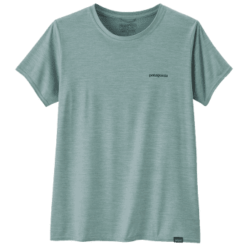 T-shirt a manches courtes Patagonia Cap Cool Daily Graphic Shirt Waters Women Boardshort Logo: Thermal Blue X-Dye