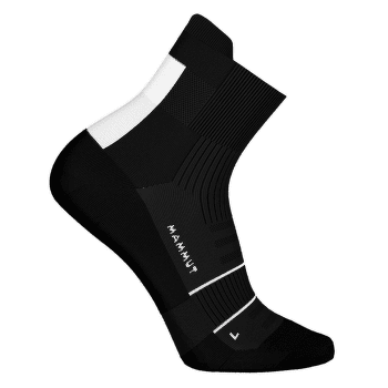 Chaussettes Mammut Mountain Running Lightweight Merino Quarter Socks black-white 0047