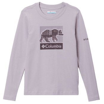 T-shirt a manches longues Columbia Hazeldel Hill™ Long Sleeve Graphic Tee Girls Lavender Pearl, Barely Printed 551