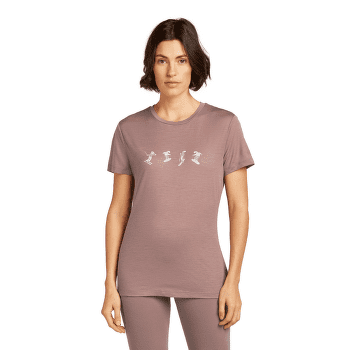 T-shirt a manches courtes Icebreaker Merino 150 Tech Lite SS Tee Snow Day Women TOPAZ