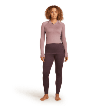 T-shirt a manches longues Icebreaker Merino 260 ZoneKnit™ LS Half Zip Women JAVA/SUMMIT/CB