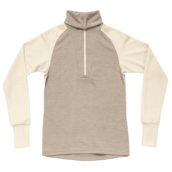Pull Devold Expedition Merino Silk Zip Women 000B  OFFWHITE/STONE