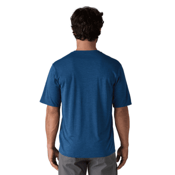 T-shirt a manches courtes Patagonia Cap Cool Daily Graphic Shirt Men 73 Text Logo: Clement Blue X-Dye