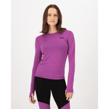 T-shirt a manches longues Mons Royale Cascade Merino Base Layer Long Sleeve Women Aoraki Lily Toffee