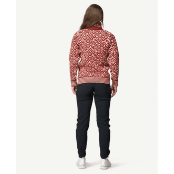 Pull Devold Svalbard Sweater High Neck Men 207A HINDBERRY/OFFWHITE