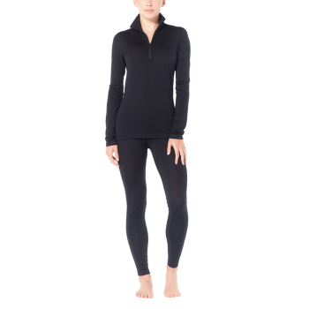 T-shirt a manches longues Icebreaker Oasis LS Half Zip Women (104380) Black001