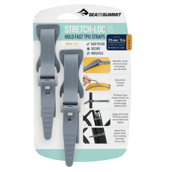 Sangle de sécurité Sea to Summit Stretch-Loc 15 - 20mm x 375mm 2 Pack Dusk (DSK)