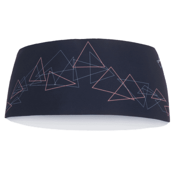 Bandeau Direct Alpine Stripe anthracite/coral
