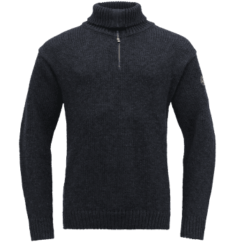 Pull (fermeture 3/4) Devold Nansen Sweater Zip Neck Men 280A DARK BLUE MELANGE