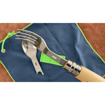 Couteau Opinel OPINEL PICNIC+ (lžíce, vidlička, ubrousek - včetně nože N°08 - buk)