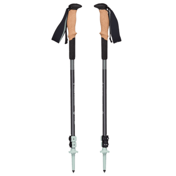 Trou Black Diamond PURSUIT SHOCK TREKKING POLES Steel Grey-Foam Green