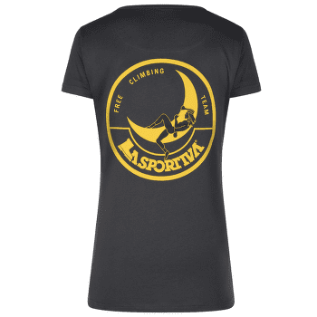 T-shirt a manches courtes La Sportiva CLIMBING ON THE MOON T-Shirt Women Carbon/Giallo