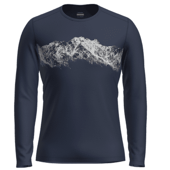 T-shirt a manches longues Icebreaker Merino 200 Oasis LS Crewe Men Midnight Navy