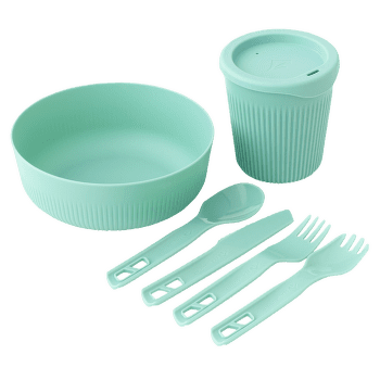 Ensemble Sea to Summit Passage Dinnerware Set - [1P] [6 Piece] Aqua Sea Blue