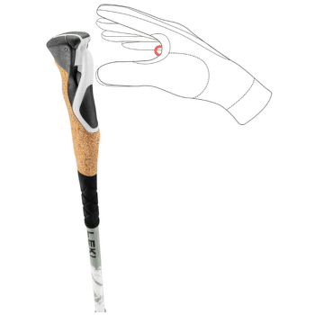 Trou Leki Cross Hike Carbon envy-white-black