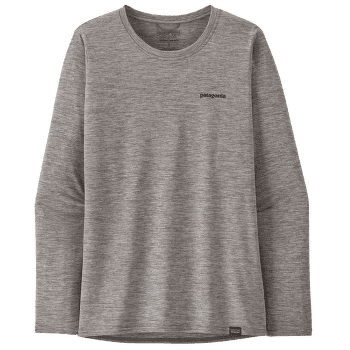 T-shirt a manches longues Patagonia Cap Cool Daily Graphic Shirt Waters Long Sleeve Women Fitz Roy Trout: Feather Grey