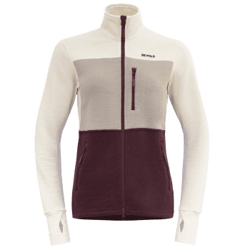 Sweat-shirt Devold Thermo Wool Jacket Women 744C PORT/RAW WHITE/STONE
