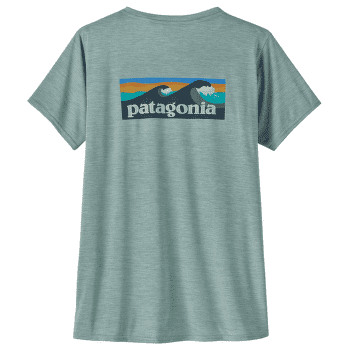 T-shirt a manches courtes Patagonia Cap Cool Daily Graphic Shirt Waters Women Boardshort Logo: Thermal Blue X-Dye