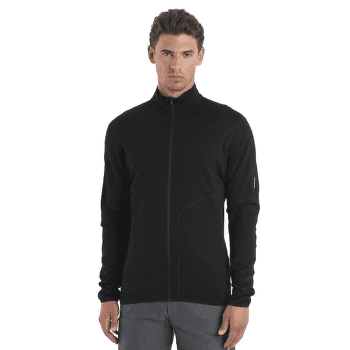 Sweat-shirt Icebreaker Merino 560 Realfleece™ Elemental LS Zip Men Black