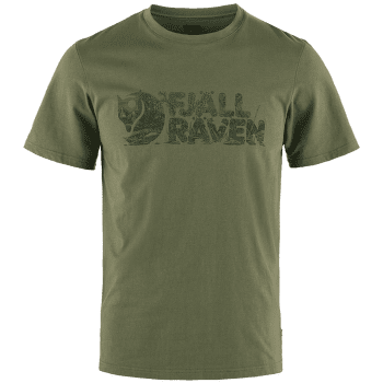 T-shirt a manches courtes Fjällräven Lush Logo T-Shirt Men Laurel Green