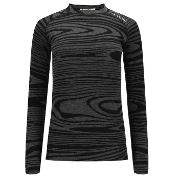 T-shirt a manches longues Aclima WarmWool Crew Neck Women Black Motion