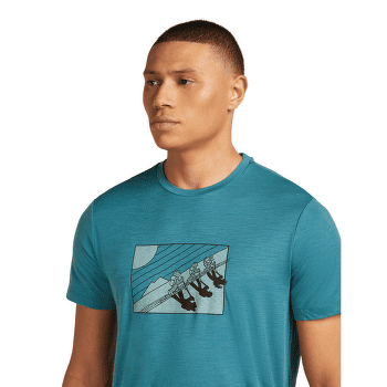 T-shirt a manches courtes Icebreaker Merino 150 Tech Lite SS Tee In The Wild Men TOPAZ