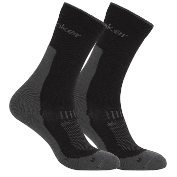 Chaussettes Icebreaker Merino Hike+ Liner Crew Men - 2 pack BLACK/OBSIDIAN