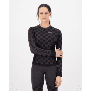 T-shirt a manches longues Mons Royale Ascender Merino Seamless Long Sleeve Women Mauve / Black