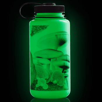 Bouteille Nalgene 32oz WM Glow Glow w/Black Mushrooms