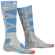 Chaussettes hauteur genou X-Bionic Ski Control 4.0 Women GREY MELANGE/TURQUOISE