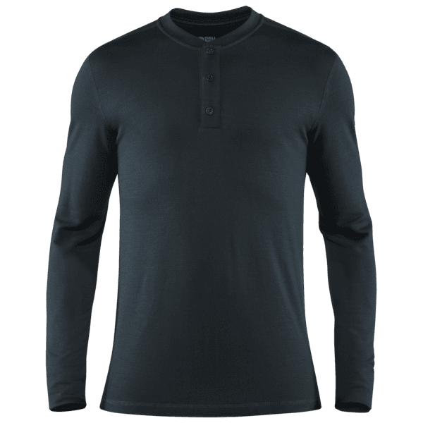 T-shirt a manches longues Fjällräven Singi Merino Henley Men Dark Navy