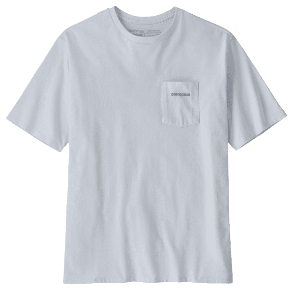 T-shirt a manches courtes Patagonia Boardshort Logo Pocket Responsibili Tee Men White