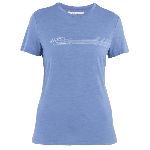 T-shirt a manches courtes Icebreaker Merino 150 Tech Lite SS Tee Camping Lines Women BAJA