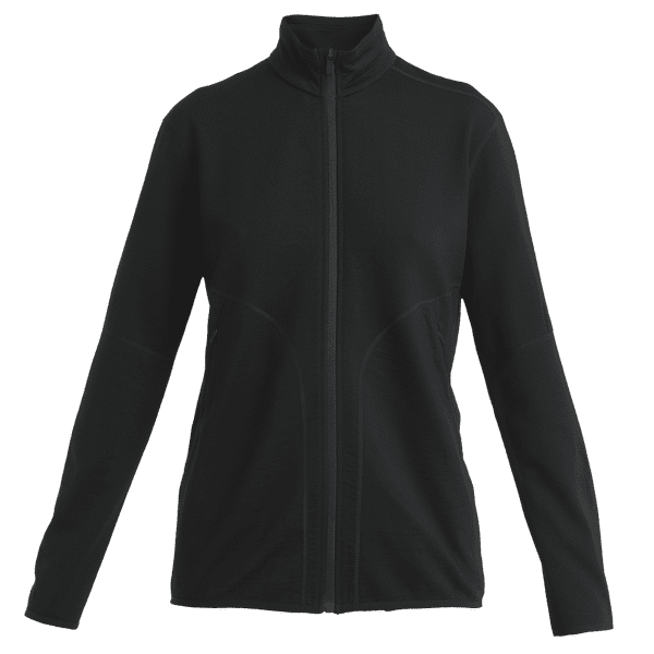 Sweat-shirt Icebreaker Merino 560 Realfleece™ Elemental LS Zip Women Black