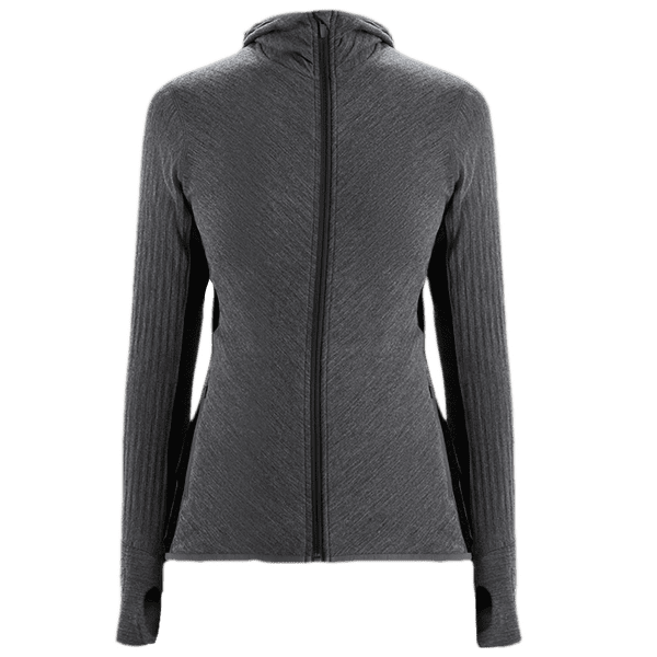Pull Icebreaker Descender LS Zip Hood Women Jet HTHR/Black