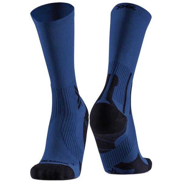 Chaussettes X-Bionic X-SOCKS RUN PERFORM CREW Marine/X Black