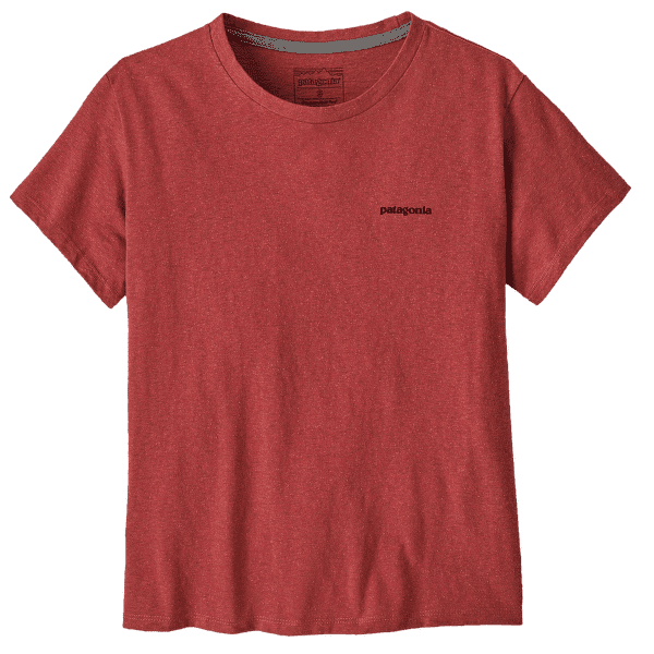 T-shirt a manches courtes Patagonia P-6 Logo Responsibili-Tee Women Potters Red