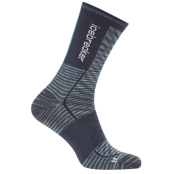 Chaussettes Icebreaker Merino Blend Run+ Ultralight Crew Men GRAPHITE FD/GRAPHITE/SNOW