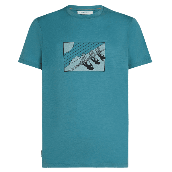 T-shirt a manches courtes Icebreaker Merino 150 Tech Lite SS Tee In The Wild Men TOPAZ