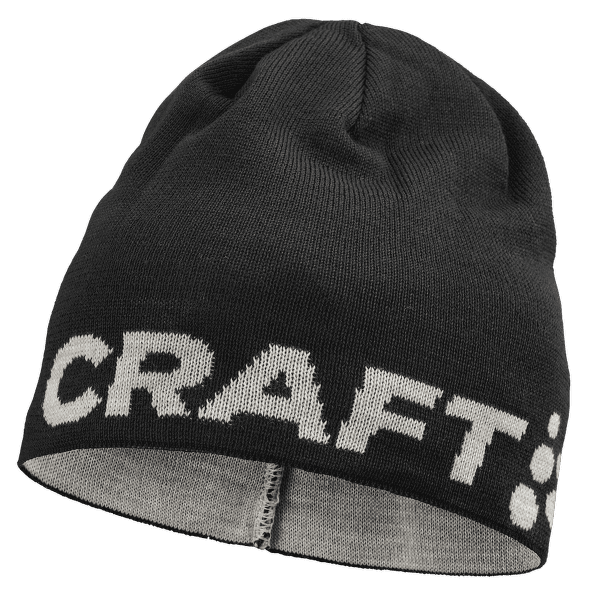 Casquettes Craft Adv Nordic Training Merino Logo Hat BLACK-GHOST