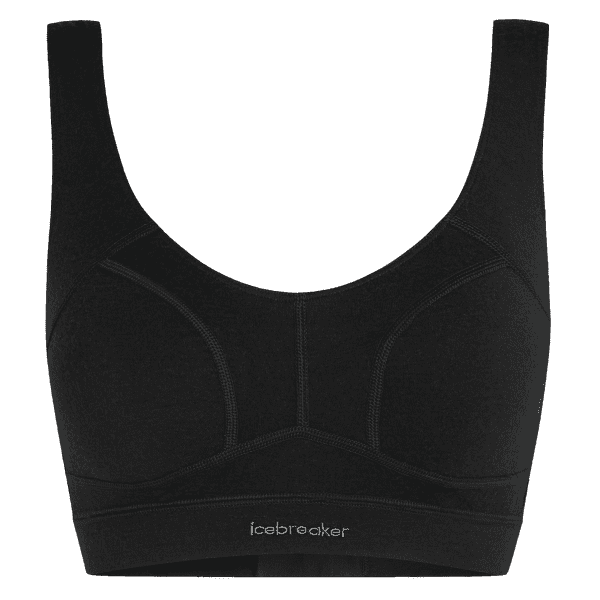 Brassiere Icebreaker Merino Queens Clasp Bra Women BLACK