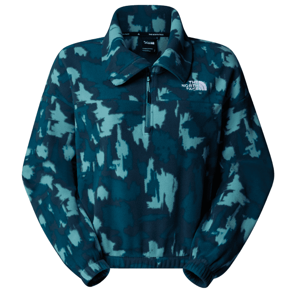 Sweat-shirt The North Face MOUNTAIN ATHLETICS FLEECE 1/4 ZIP-PRIN Women DQD DEEP CYPRESS PAINTED MOUNTAINS PRINT