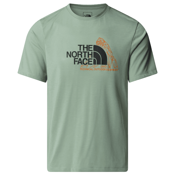 T-shirt a manches courtes The North Face MOUNTAIN FOUNDATION SS TEE-GRAPHIC Men BQ1 SLATE MOSS