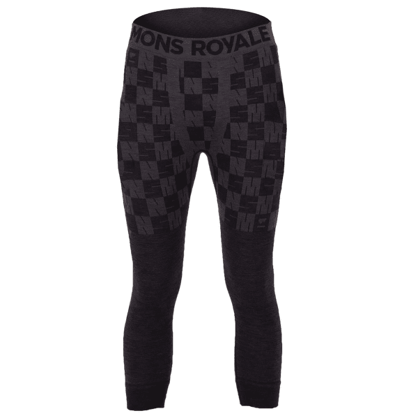 Leggings Mons Royale Ascender Merino Seamless 3/4 Legging Men Forged Iron / Black