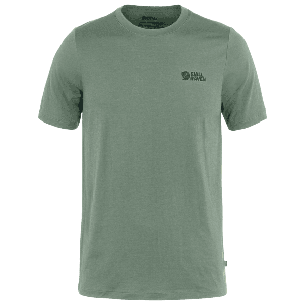 T-shirt a manches courtes Fjällräven Abisko Wool Logo SS Men Patina Green