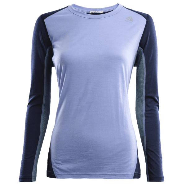 T-shirt a manches longues Aclima LightWool Sports Shirt Women Purple Impr/NavyBlazer/NorthAtlantic