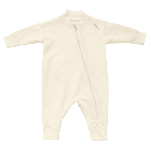 Combinaison Devold Nibba Merino Playsuit Baby 010A RAW WHITE
