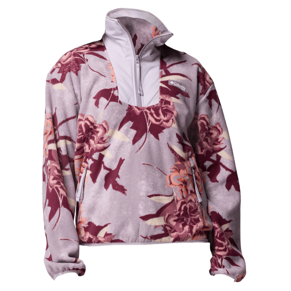 Sweat-shirt Columbia Sequoia Grove Printed Half Zip Women Shale Purple Blossoming 554