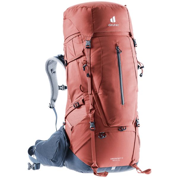 Sac a dos deuter Aircontact X 60+15 SL redwood-ink